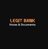 Legit Bank Notes & Documents