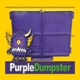 Local Business Purple Dumpster in  