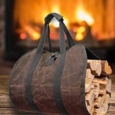 Leather Log Carrier