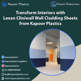 Transform Interiors with Lexan Cliniwall Wall Cladding Sheets from Kapoor Plastics