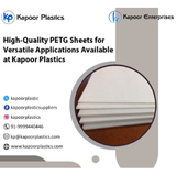 High-Quality PETG Sheets for Versatile Applications Available at Kapoor Plastics