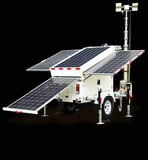 Solar Light Tower with 8 (1000W LT ) Panels