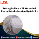 Looking for Natural ABS Granules? Kapoor Sales Delivers Quality & Choice