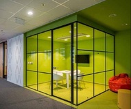 Create Open, Airy Spaces with Frameless Partitions