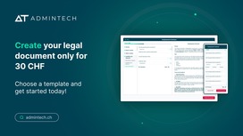 Reliable Legal Document Templates from Admintech.ch – Created by Lawyers