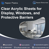 Clear Acrylic Sheets for Display, Windows, and Protective Barriers