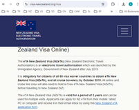 FOR FRENCH CITIZENS -NEW ZEALAND  Immigration of New Zealand for Electronic Travel Authority and Visa for Tourist and Business  - Visa officiel du gouvernement néo-zélandais - Visa néo-zélandais en ligne - NZETA