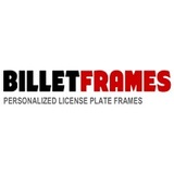 Billet Frames - Get License Plate Frames with Custom Text Black