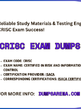 CRISC Exam Dumps PDF