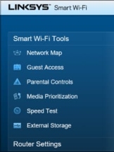 How do I reset my Linksys Smart WIFI password?